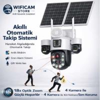 INOX-X25 4LENS 18X ZOOM 4G ESİM SOLAR PTZ KAMERA 2+2+2+2MP 1920X1080